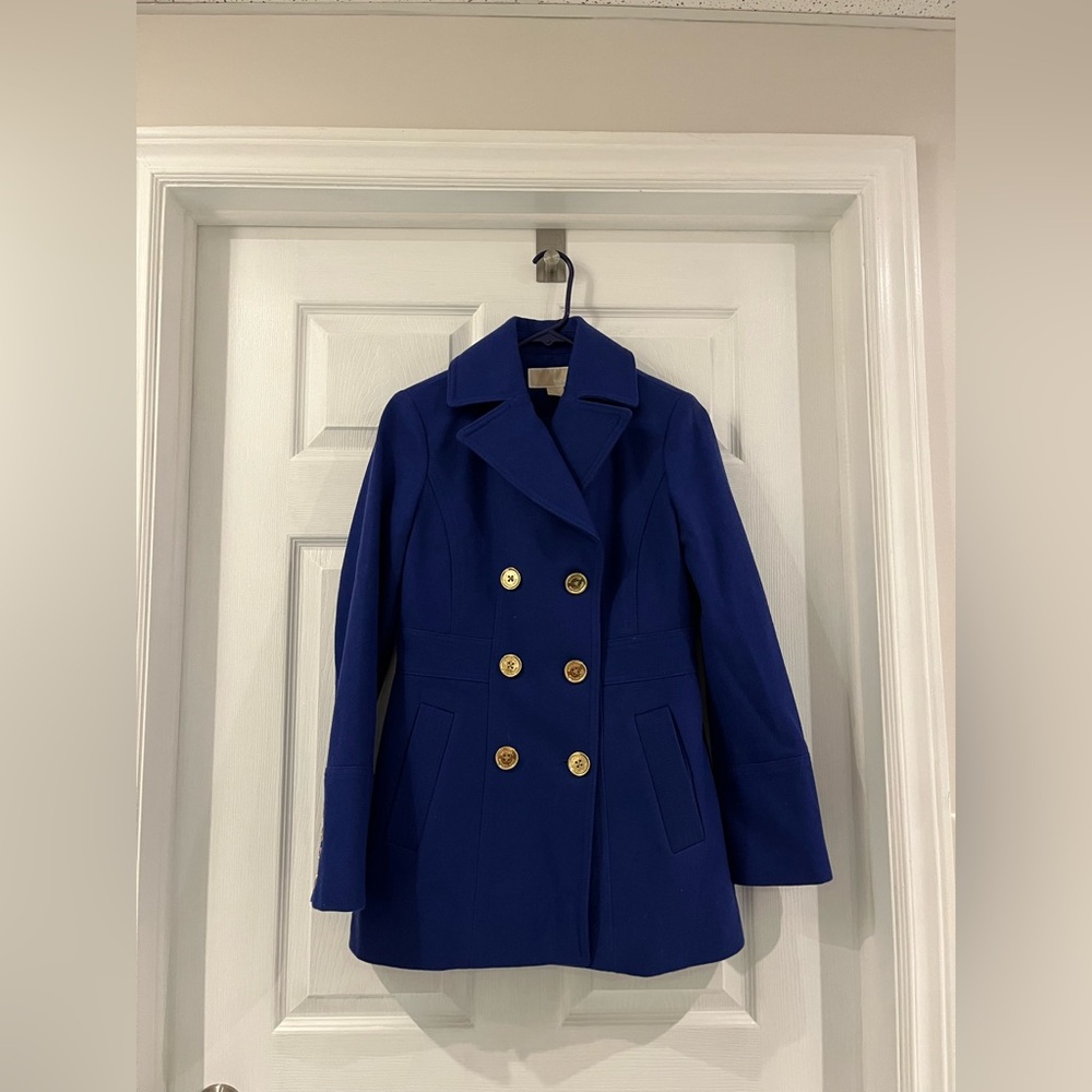 Michael Kors Royal Blue Pea Coat